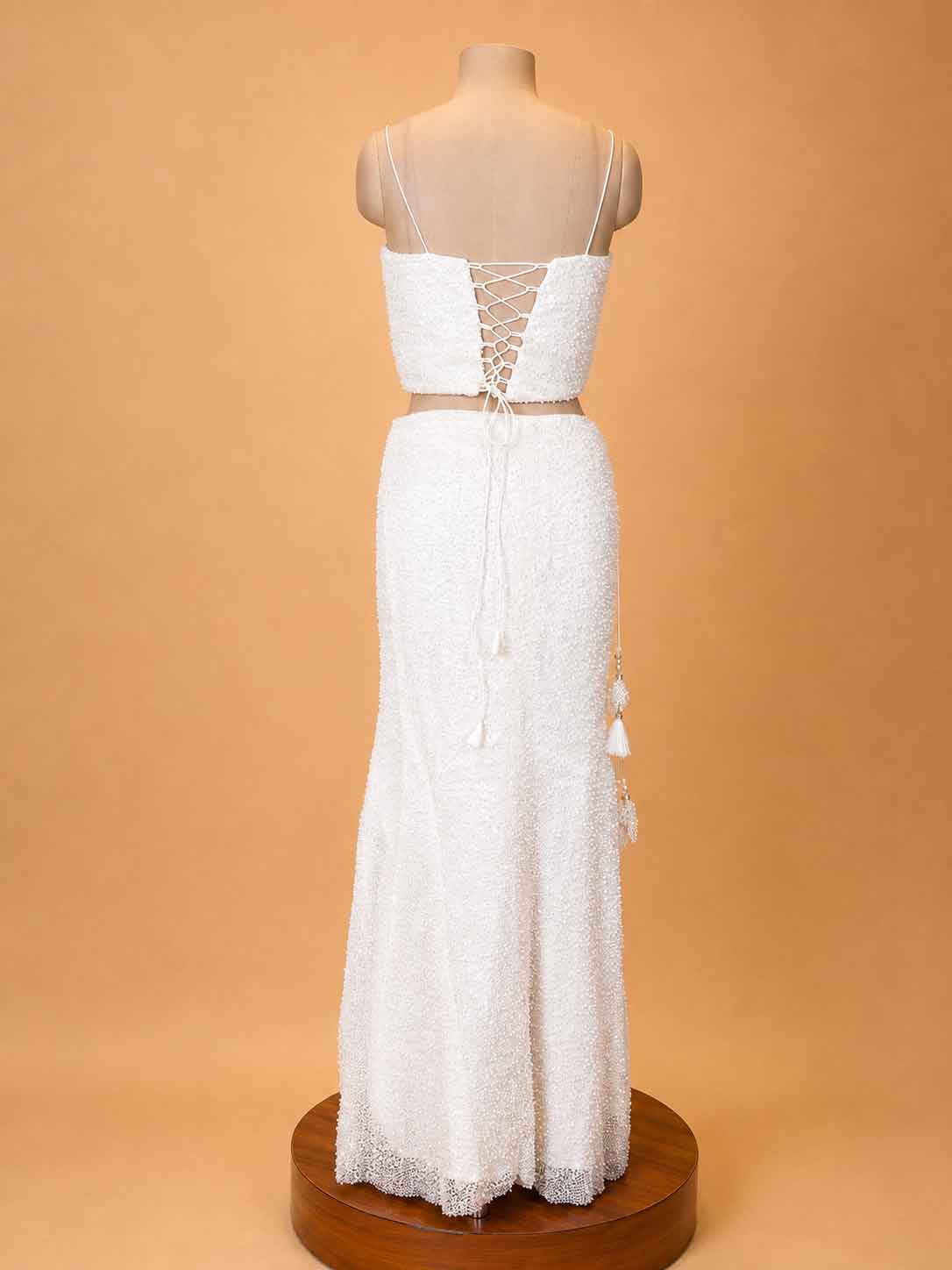 White Embellished Gown for Women | Designer Party & Evening Wear