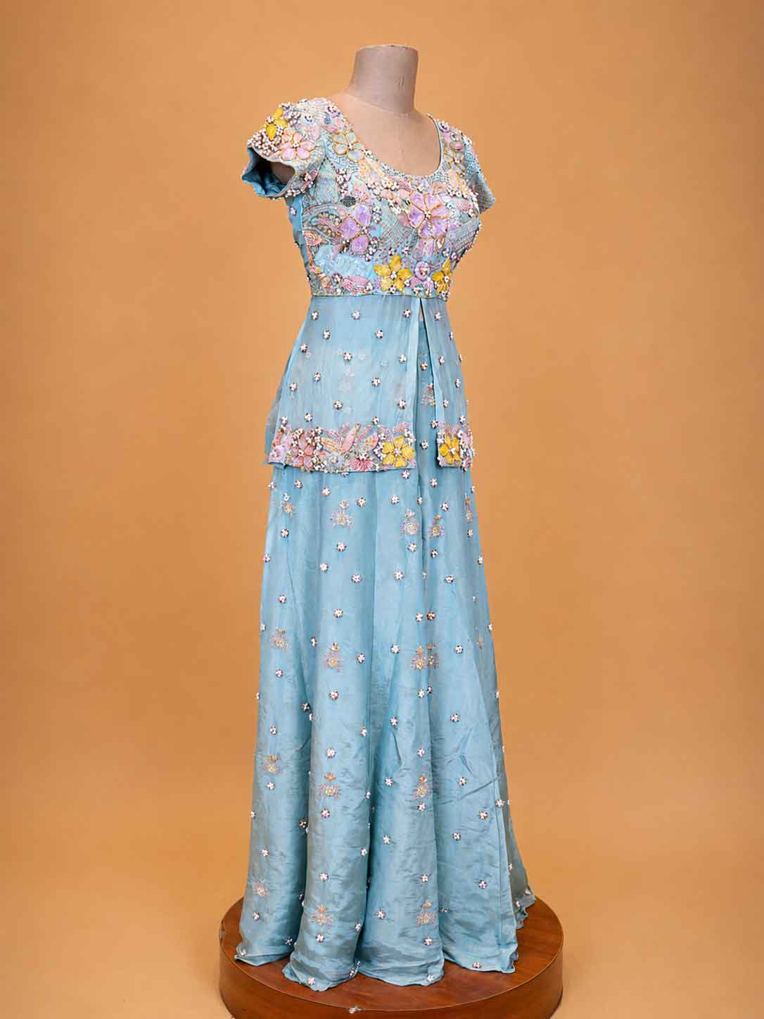 Aqua Blue Embroidered Ethnic Suit Set for Women | Designer Festive Wear