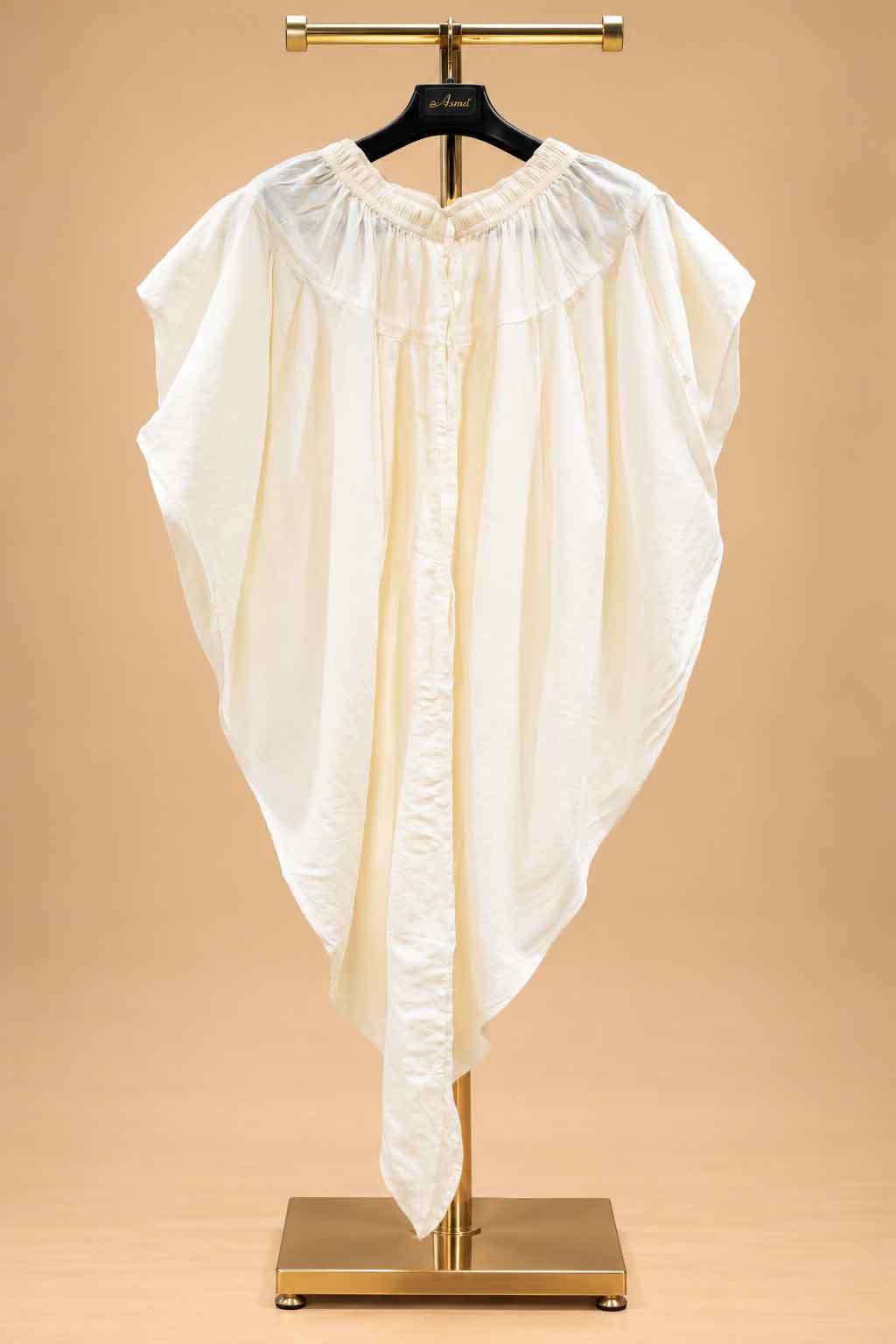 Plum Textured Sherwani with Ivory Dhoti for Men – product image 6