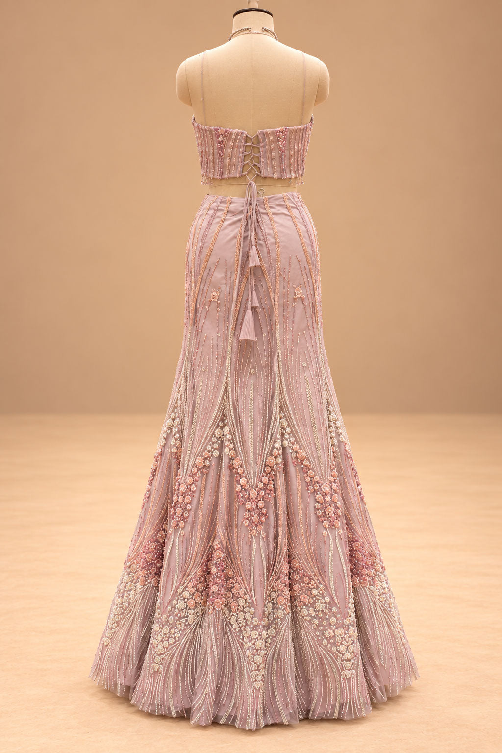 Blush Pink designer gown for women – product view 6