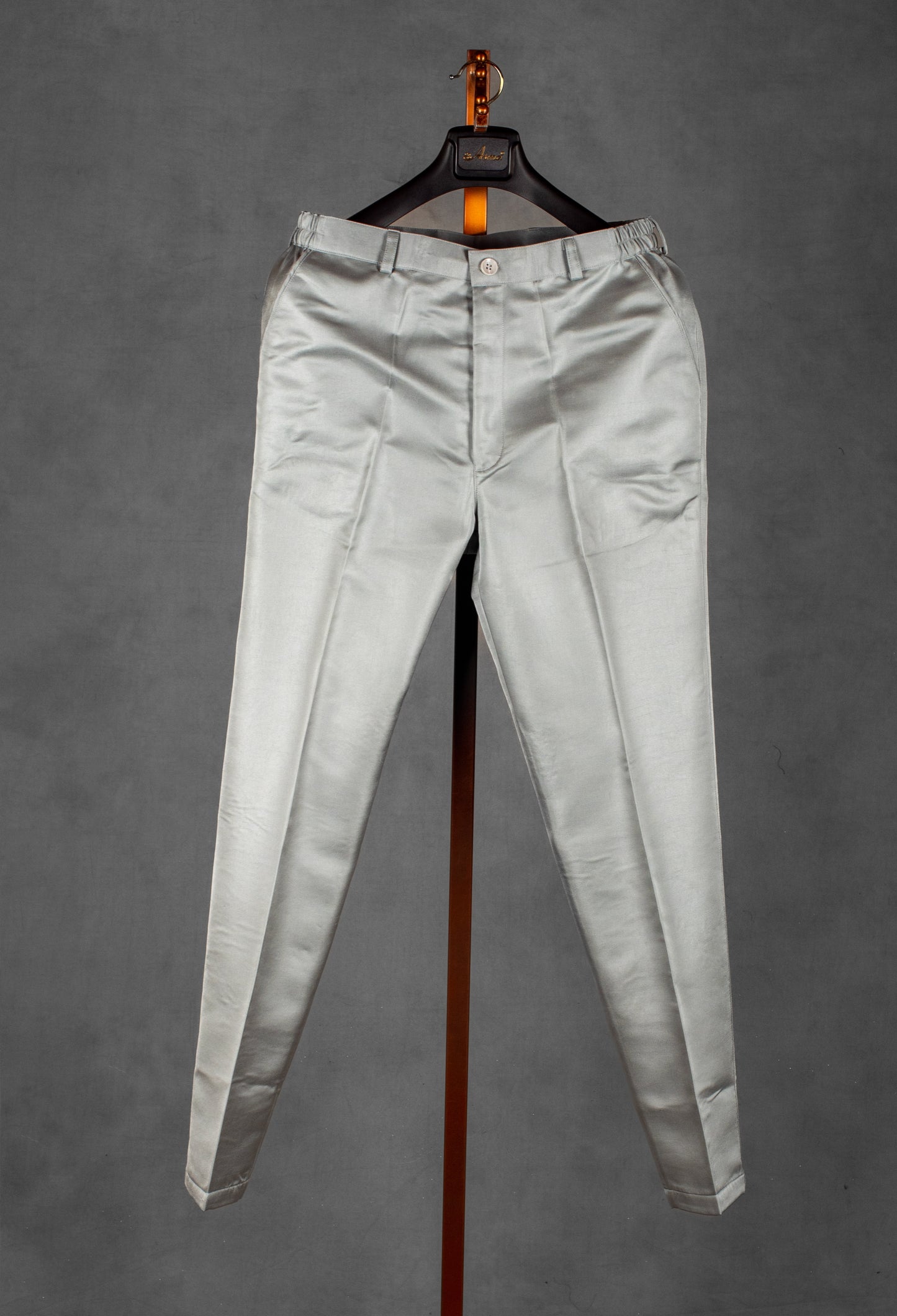 Silver Brocade Embroidered Sherwani for Men