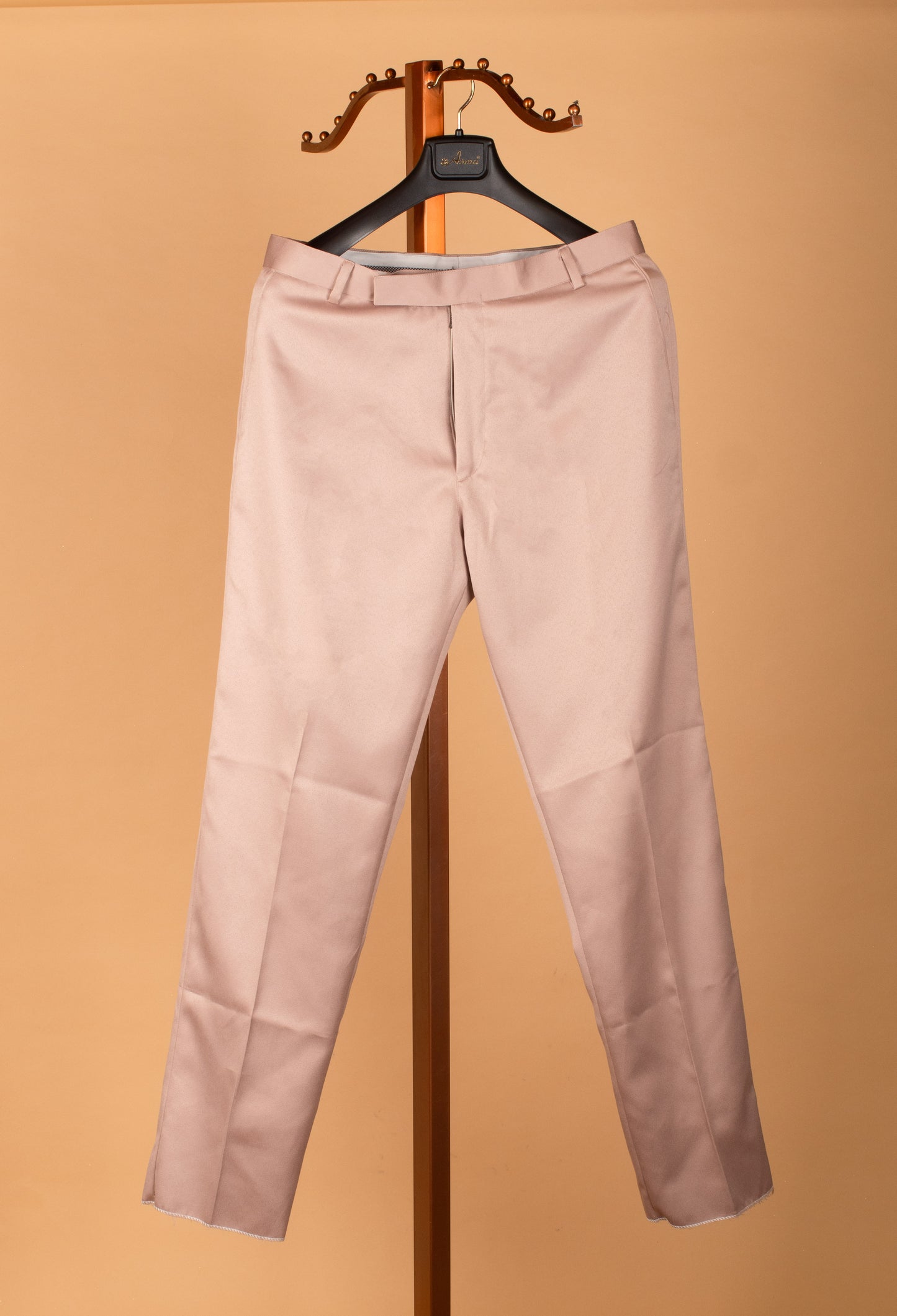 Blush Pink Mirror-Embroidered Indo-Western Sherwani for Men