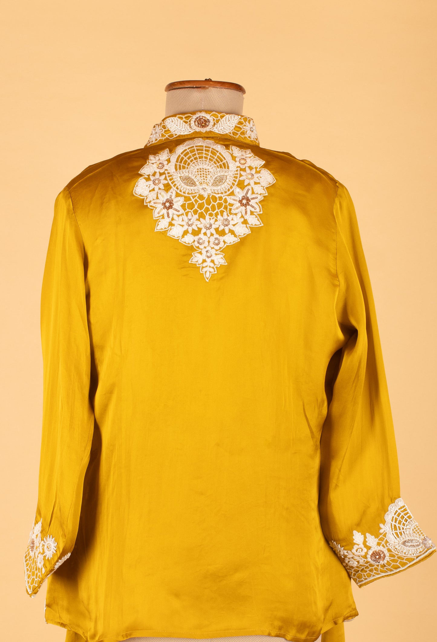 Mustard Yellow Indo-Western Co-ord Set with Embroidered Jacket – Party & Festive Wear for Women