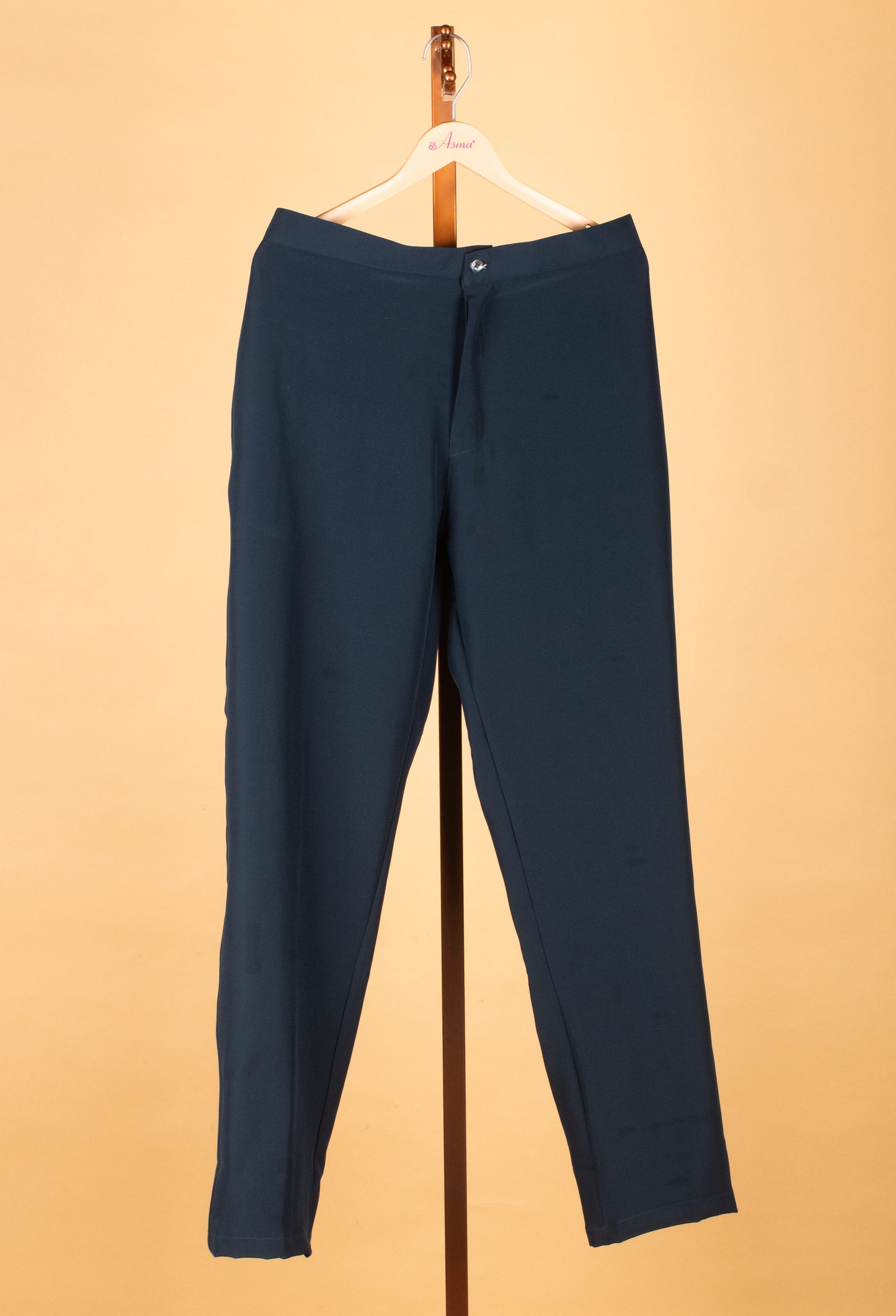 Men’s Navy Blue Embellished Indo-Western Suit with Mandarin Collar