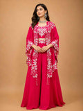Rani Pink Designer Co-Ord Set for Women | Embroidered Palazzo Set