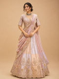 Pink Embroidered Lehenga Set with Blouse & Dupatta | Wedding & Festive Wear