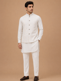 Men's Sky Blue Kurta Pajama with Designer Nehru Jacket | Premium Festive & Wedding Ethnic Wear