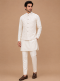 Men's Onion Kurta Pajama with Designer Nehru Jacket | Premium Wedding & Festive Ethnic Wear