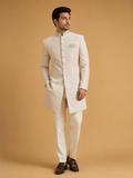 Pista Embroidered Sherwani Set for Men | Elegant Wedding & Festive Wear