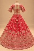 Premium Bridal Red Lehenga with Heavy Gold Embroidery and Designer Dupatta for Women – product view 6