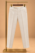 Ivory & Gold Embroidered Indo-Western Sherwani Set for Men with Kurta & Trousers – product view 5