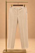 Beige Floral Embroidered Indo-Western Sherwani Set for Men with Kurta & Trousers – product view 7