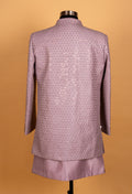 Dusty Rose Embroidered Indo-Western Sherwani Set for Men – Designer Wedding & Reception Wear