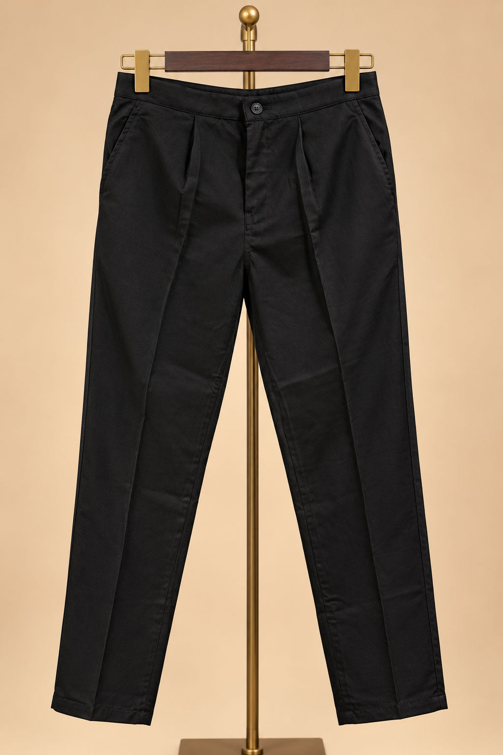Black and Gold Embellished Men's Kurta Pant Set with Diagonal Ornamental Detailing