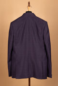 Royal Plum Textured Bandhgala Jacket Set for Men