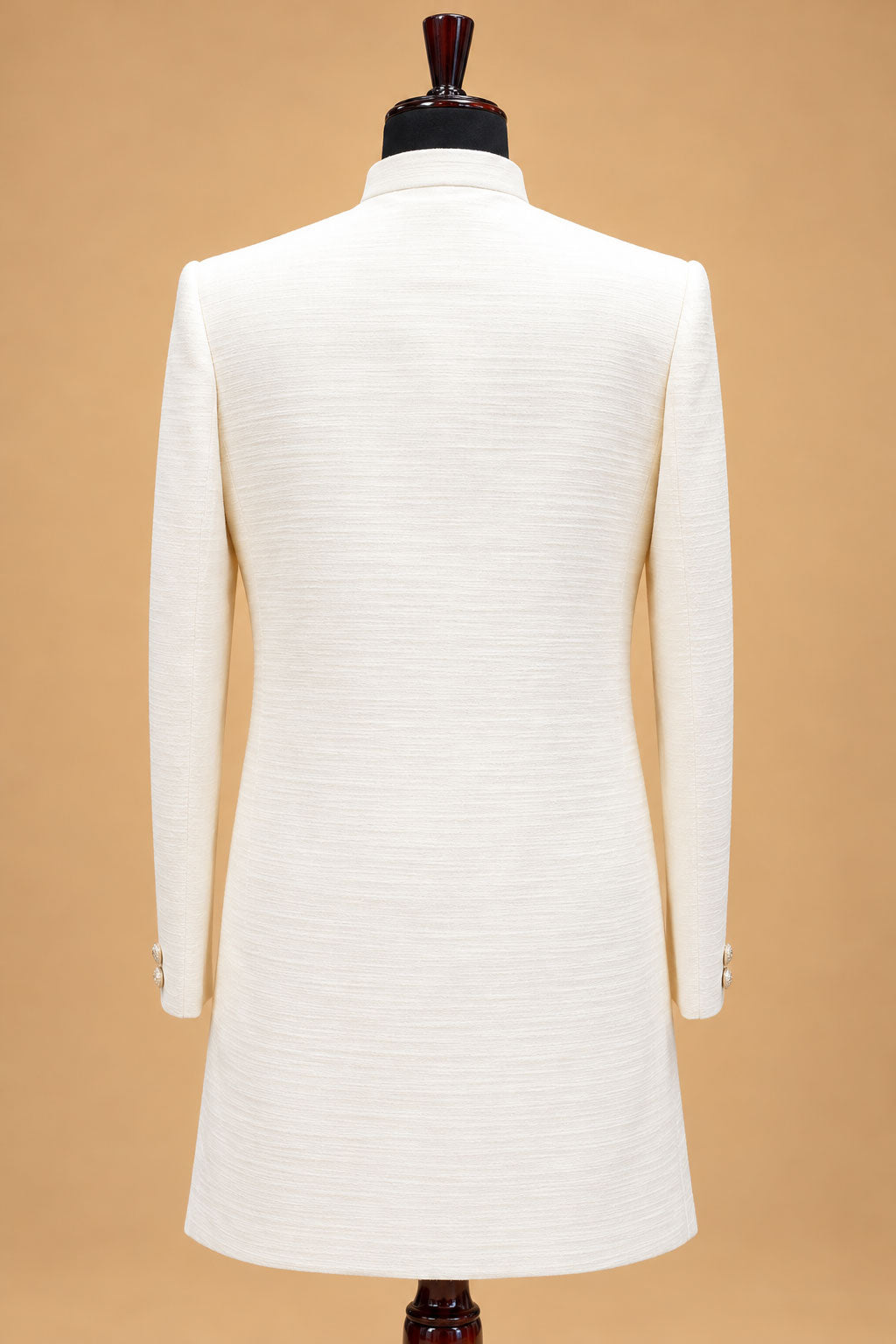 Men's Premium Ivory Sherwani with Gold Floral Embroidery for Weddings