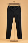 Men's Premium Black Embellished Three-Piece Tuxedo Suit for Weddings & Receptions