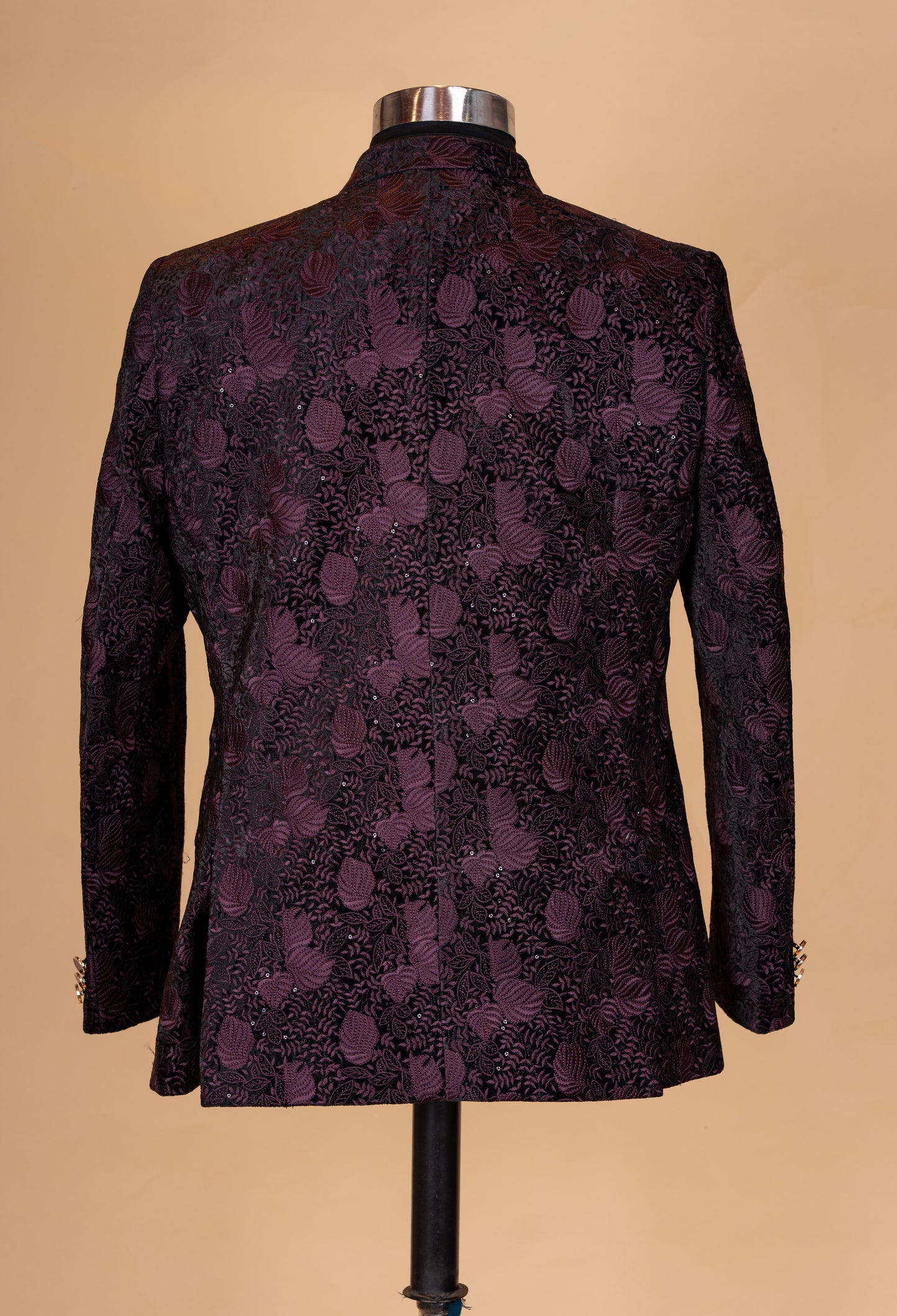 Maroon Embroidered Indo-Western Blazer Set for Men – Designer Reception & Party Wear Outfit