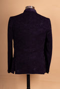 Luxury Wine Purple Textured Tuxedo Suit for Men | Designer 3-Piece Wedding & Party Wear Suit