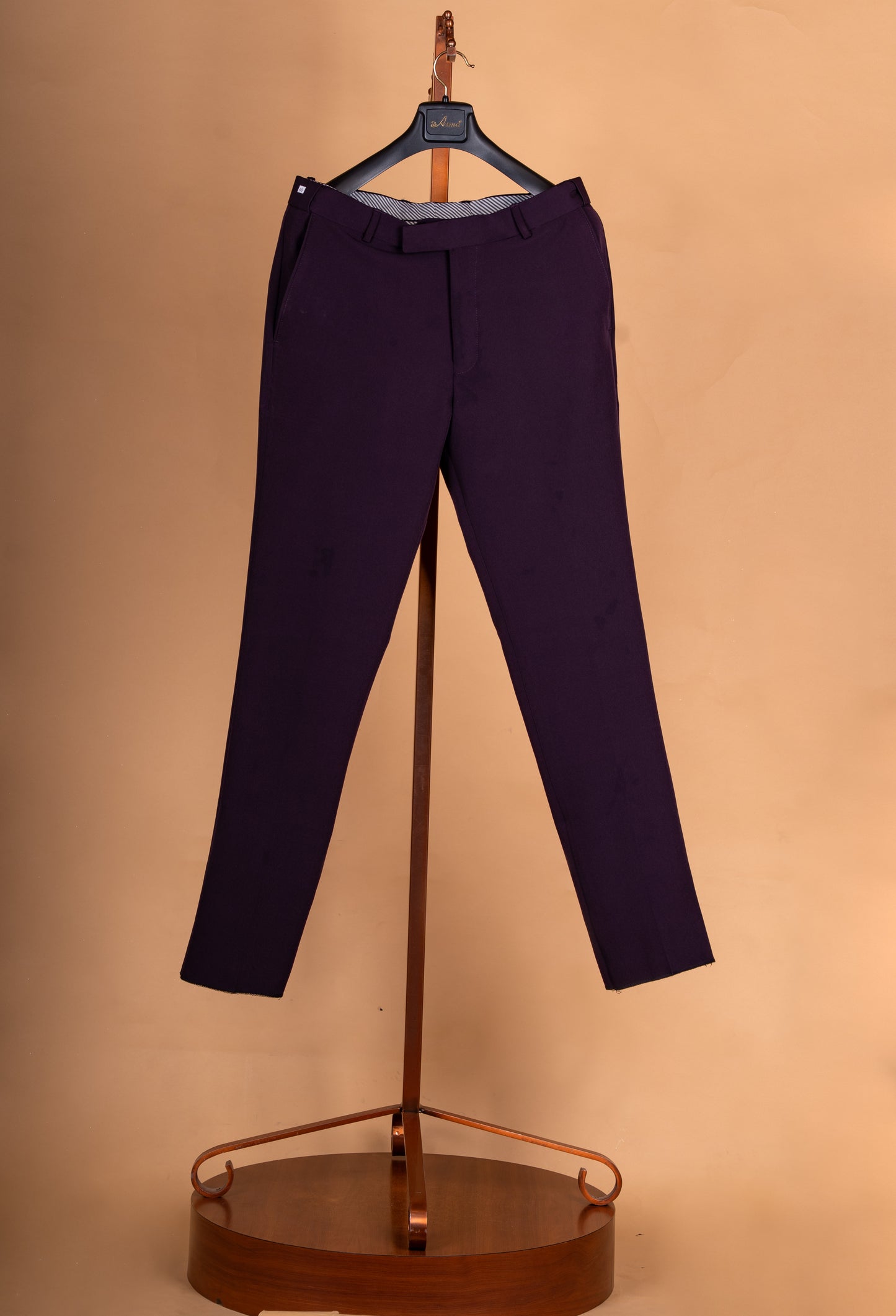 Luxury Wine Purple Textured Tuxedo Suit for Men | Designer 3-Piece Wedding & Party Wear Suit