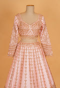 Blush Pink Embroidered Bridal Lehenga Choli with Dupatta – Designer Wedding & Reception Wear