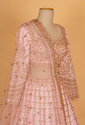 Blush Pink Embroidered Bridal Lehenga Choli with Dupatta – Designer Wedding & Reception Wear