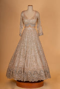 " Sage Green Sequin Embroidered Lehenga Choli with Net Dupatta – Designer Wedding & Festive Wear for Women"