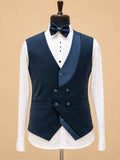 Luxury Midnight Blue Embellished Tuxedo Suit for Men | Designer Wedding, Reception & Black Tie Wear