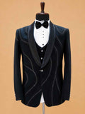 Luxury Black Embellished Tuxedo Suit for Men | Premium Designer Wedding, Reception & Black Tie Wear