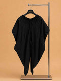 Men's Black Jacquard Sherwani Set with Black Dhoti Pants | Designer Wedding & Festive Ethnic Wear