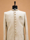 Men's Pista Green Embroidered Sherwani Set | Premium Designer Wedding & Groom Ethnic Wear