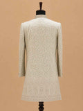 Men's Pista Green Embroidered Sherwani Set | Premium Designer Wedding & Groom Ethnic Wear