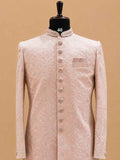 Men's Blush Pink Embroidered Sherwani Set | Premium Designer Wedding & Groom Ethnic Wear