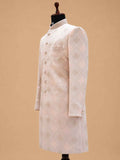Blush Pink Jacquard Sherwani Set for Men – Premium Wedding & Groom Ethnic Wear