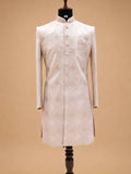 Blush Pink Jacquard Sherwani Set for Men – Premium Wedding & Groom Ethnic Wear