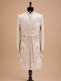 Men's Gold Embroidered Sherwani Set | Premium Designer Wedding & Groom Wear