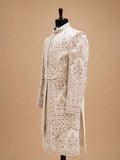 Men's Gold Embroidered Sherwani Set | Premium Designer Wedding & Groom Wear