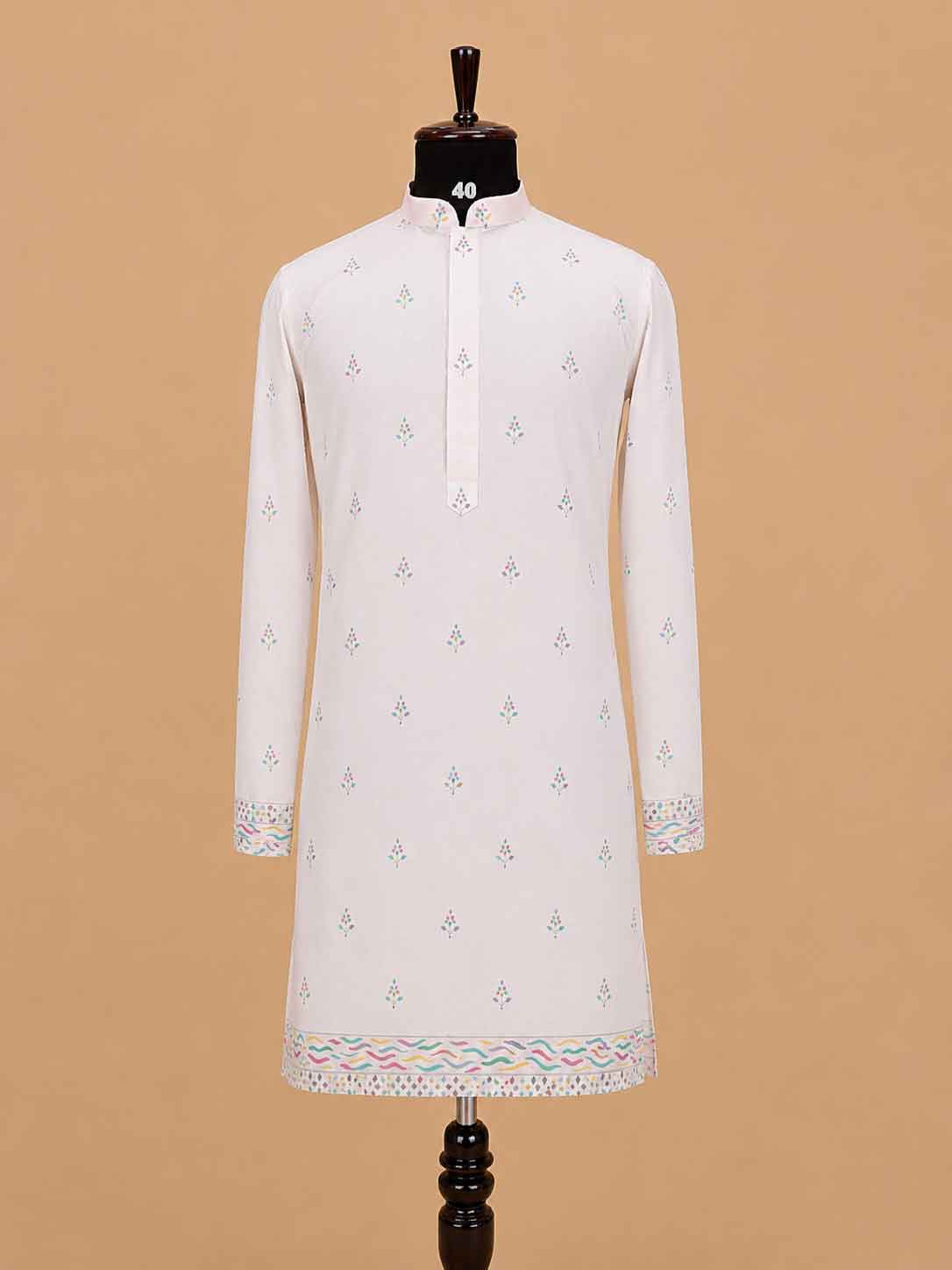 Men's Pink Kurta Pajama with Designer Embroidered Jacket | Premium Wedding & Festive Ethnic Wear