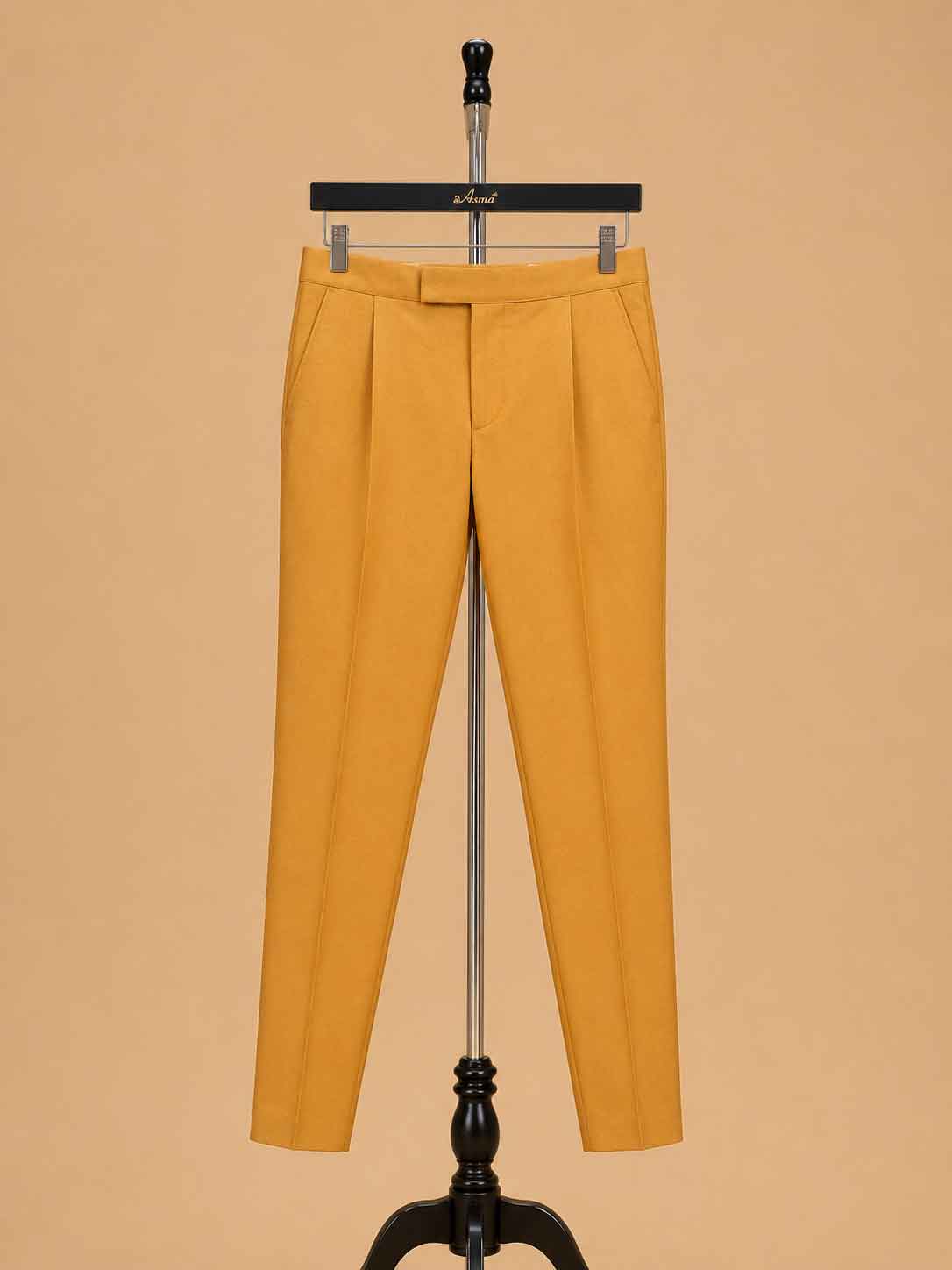 Men's Mustard Kurta Pajama with Embroidered Nehru Jacket | Premium Ethnic Wear for Weddings & Festive Occasions