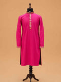 Men's Pink Kurta Pajama with Paisley Printed Nehru Jacket | Premium Festive & Wedding Ethnic Wear