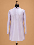 Men's Lavender Kurta Pajama with Embroidered Nehru Jacket | Premium Wedding & Festive Ethnic Wear