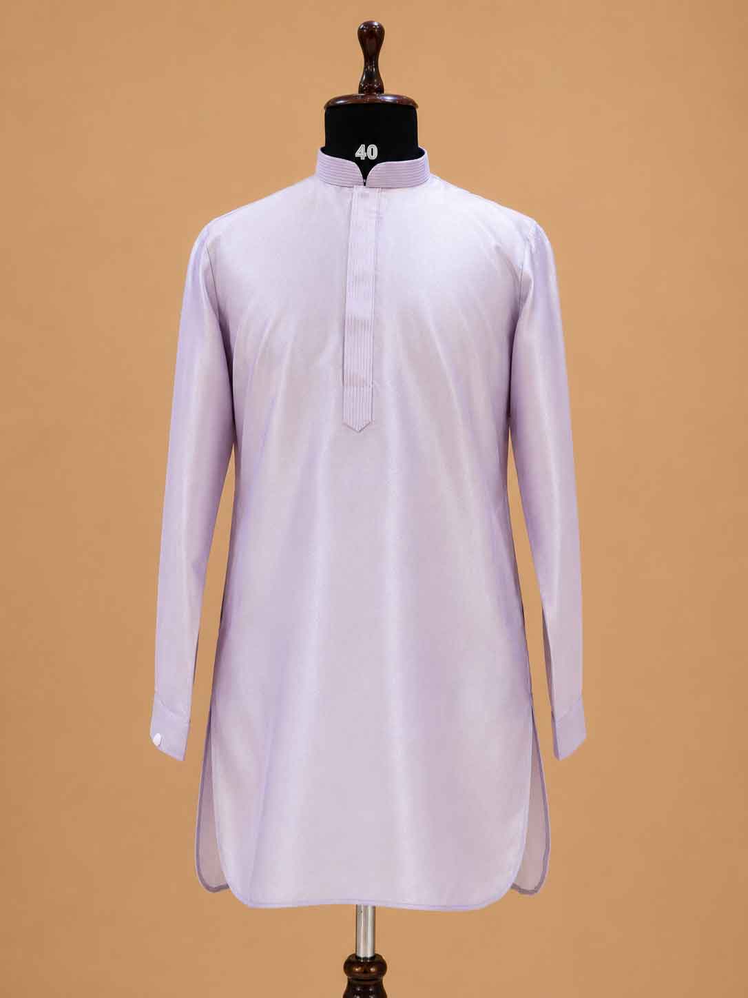 Men's Lavender Kurta Pajama with Embroidered Nehru Jacket | Premium Wedding & Festive Ethnic Wear