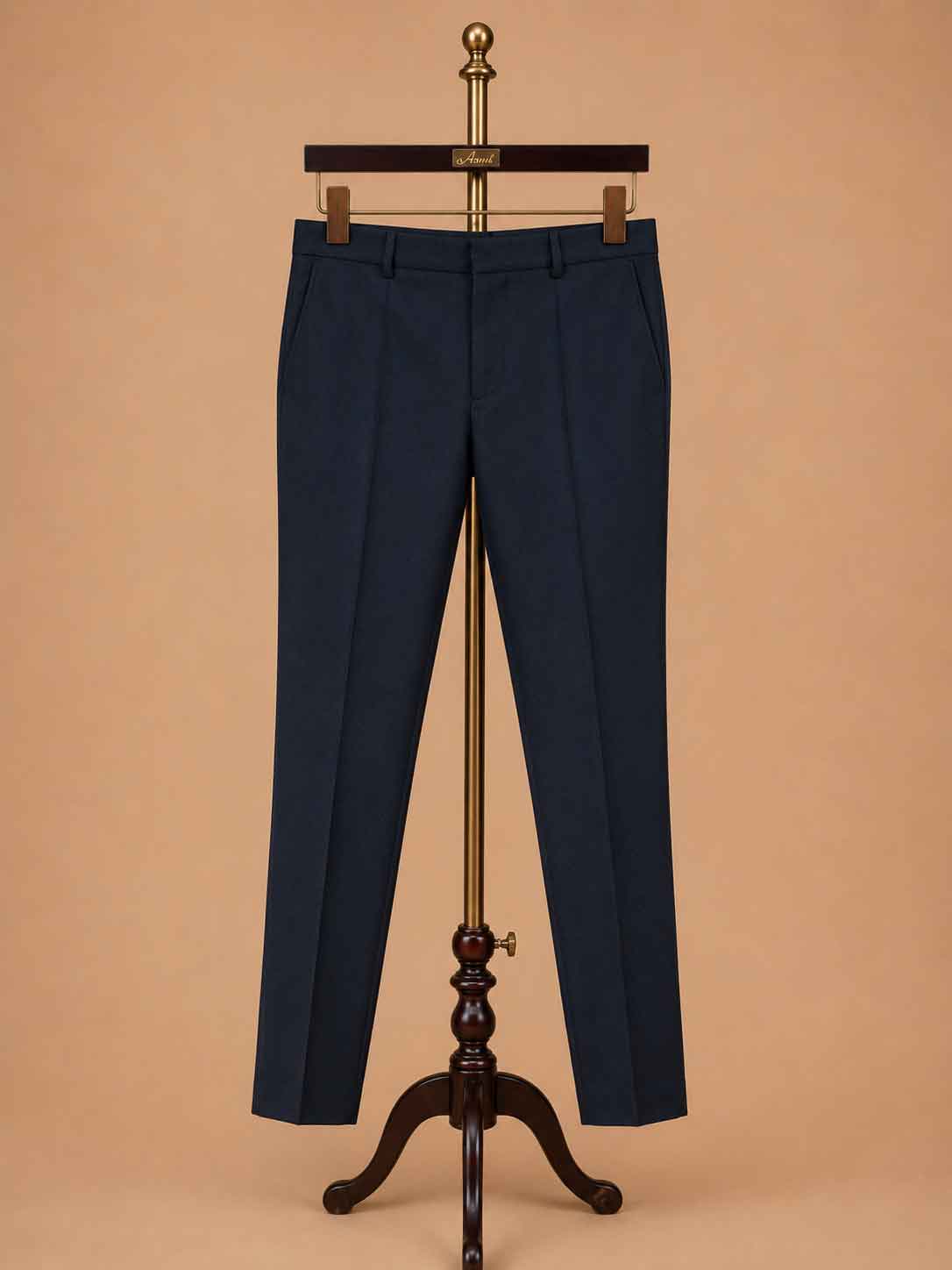 Men's Navy Blue Kurta Pajama with Designer Jacquard Nehru Jacket | Premium Wedding & Festive Ethnic Wear