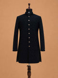 Men's Black Designer Sherwani | Premium Jacquard Wedding Sherwani for Groom & Festive Occasions