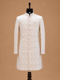 Men's Gold Designer Sherwani | Premium Jacquard Wedding Sherwani for Groom & Reception Wear