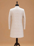 Men's Gold Designer Sherwani | Premium Jacquard Wedding Sherwani for Groom & Reception Wear
