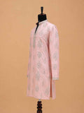 Men's Pink Embroidered Kurta Pajama | Premium Designer Ethnic Wear for Weddings & Festive Celebrations