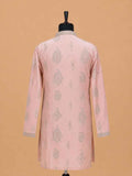 Men's Pink Embroidered Kurta Pajama | Premium Designer Ethnic Wear for Weddings & Festive Celebrations