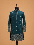 Men's Green Embroidered Kurta Pajama | Premium Designer Ethnic Wear for Weddings & Festive Occasions