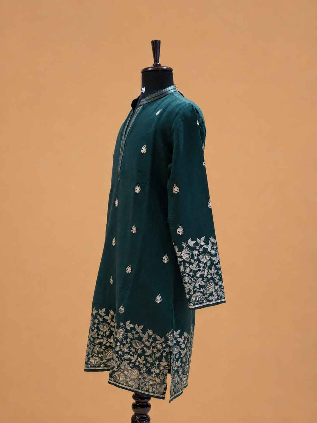 Men's Green Embroidered Kurta Pajama | Premium Designer Ethnic Wear for Weddings & Festive Occasions